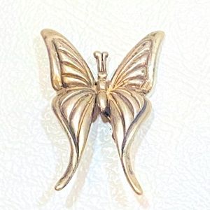 Sterling Silver 925 Butterfly Brooch Pin